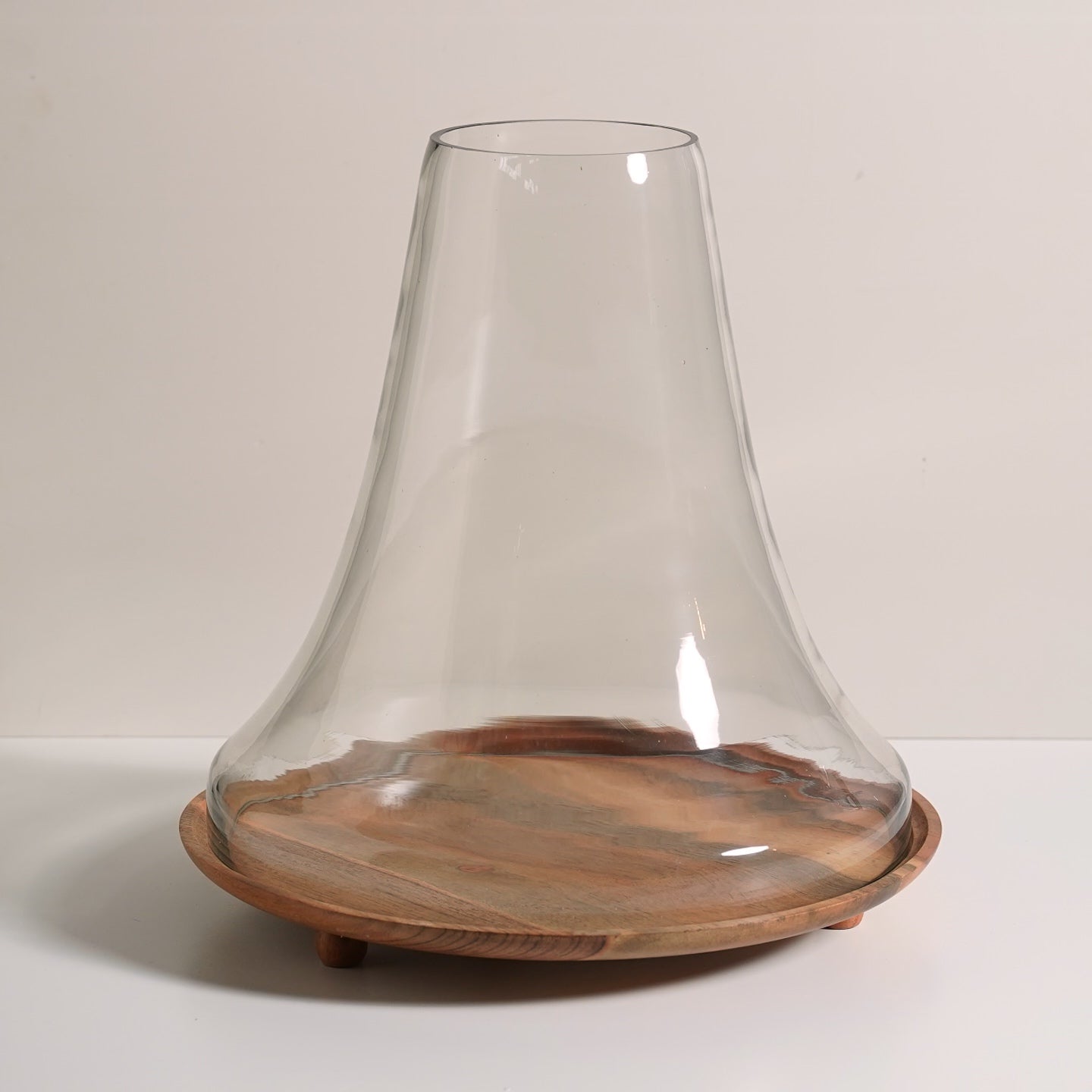 Carabella Glass & Wood Cloche