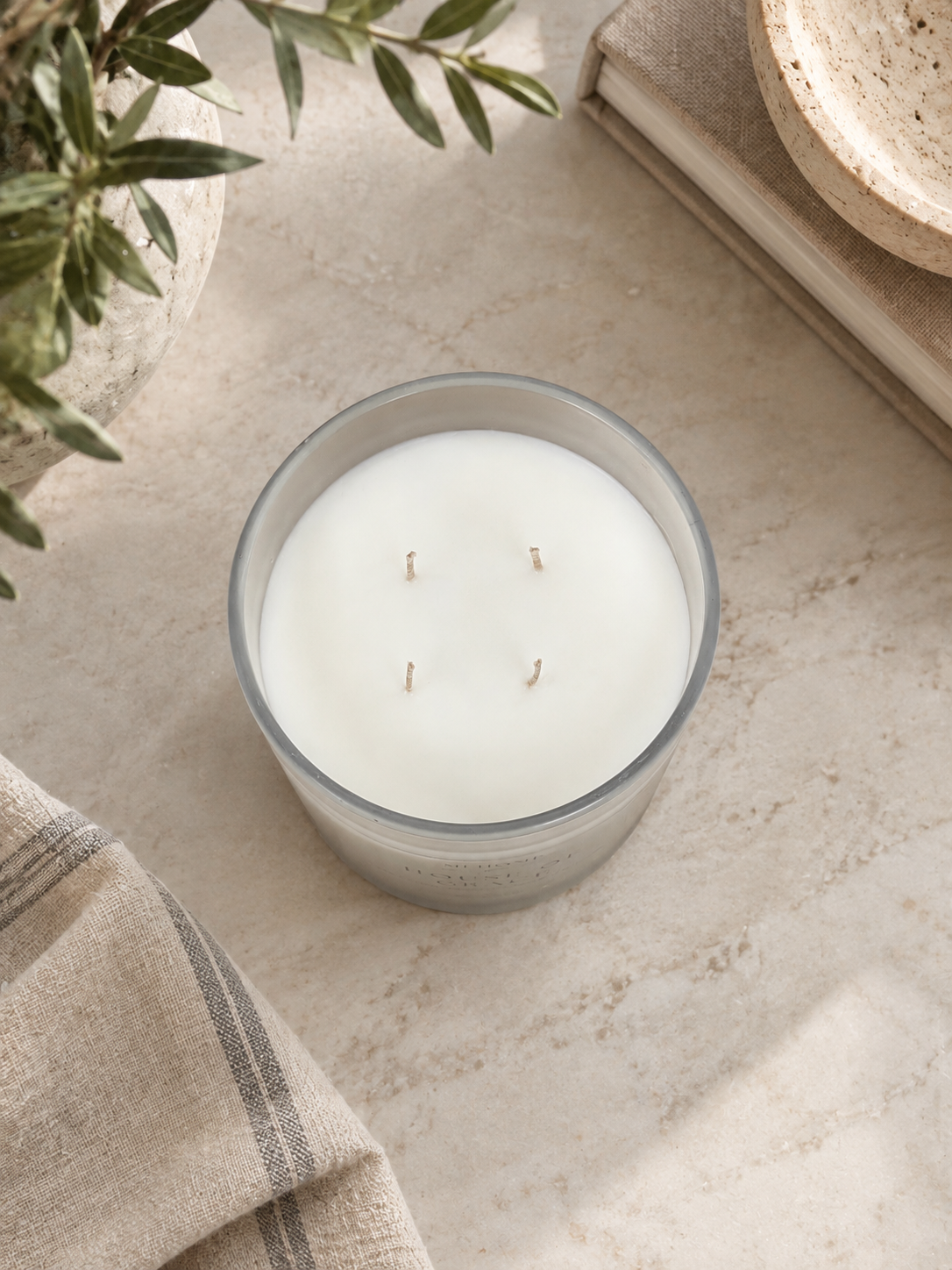 Estate 4-Wick Candle | Coconut Apricot Wax | House of Grace