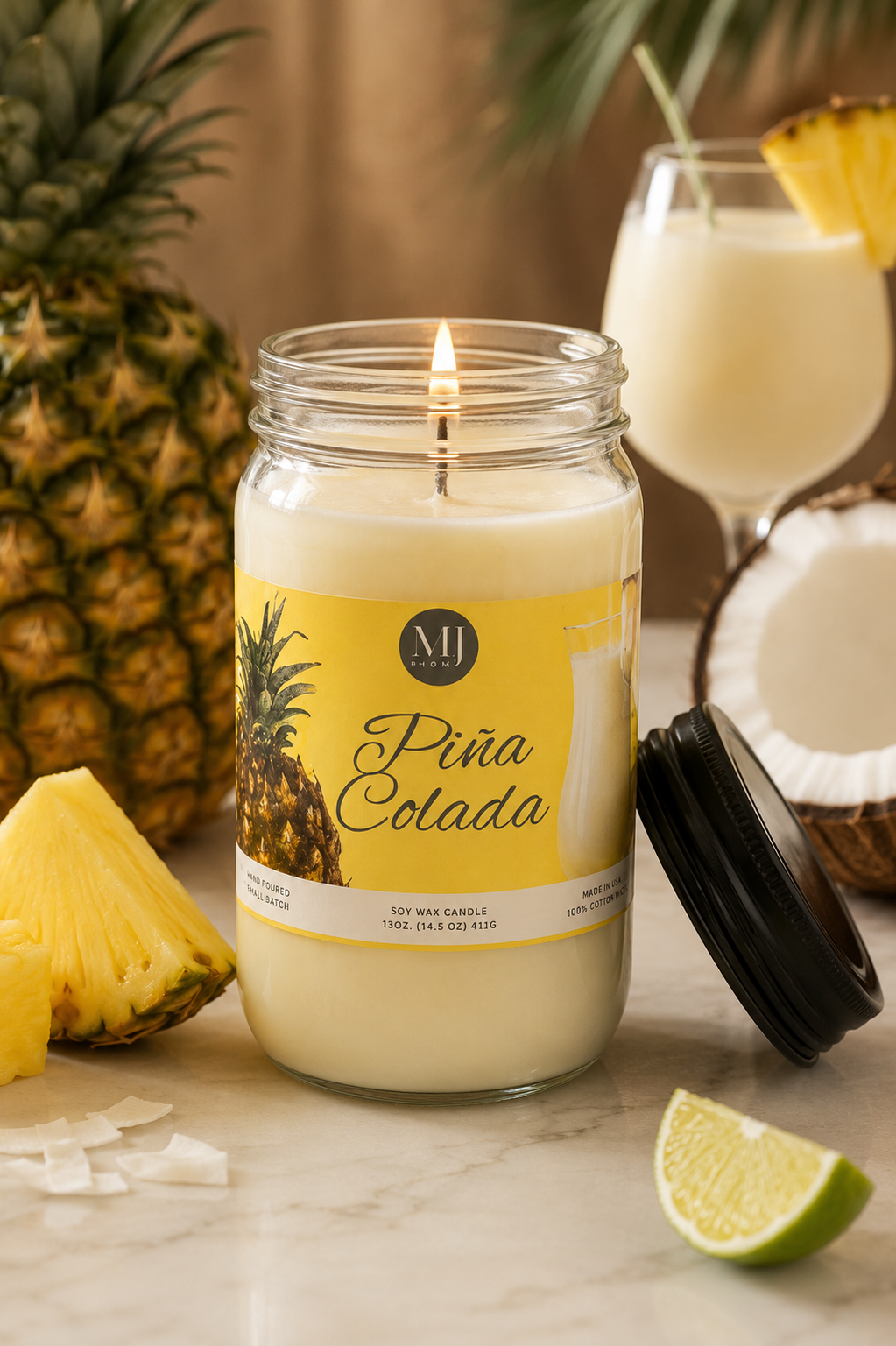Piña Colada | Mason Jar Candle
