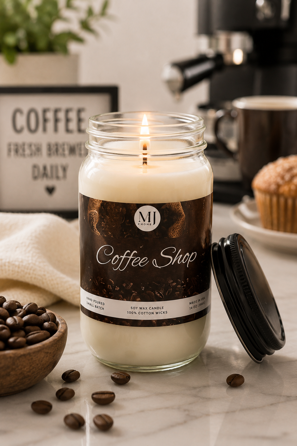 Coffee Shop | Mason Jar Candle