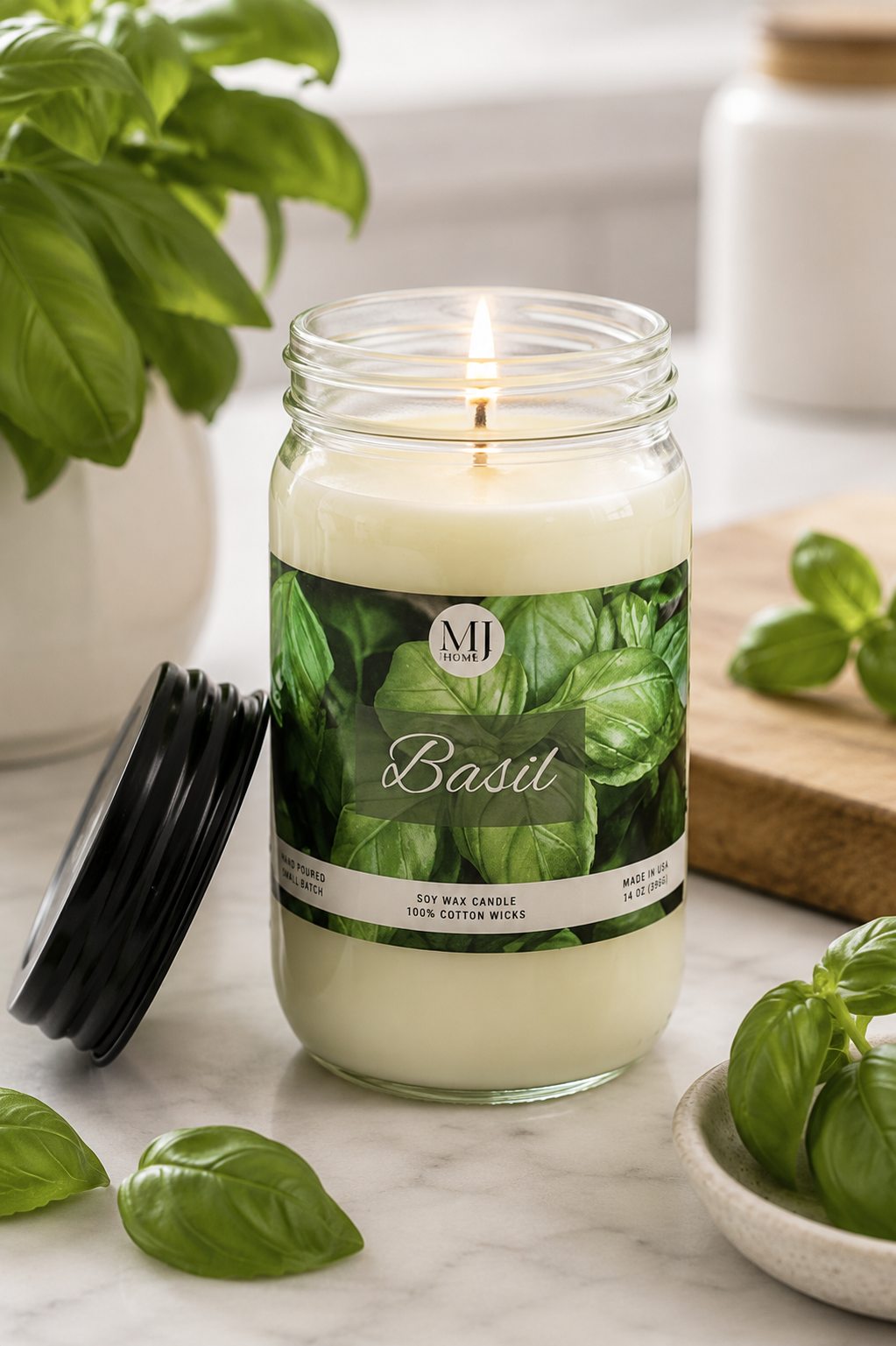 Basil | Mason Jar Candle