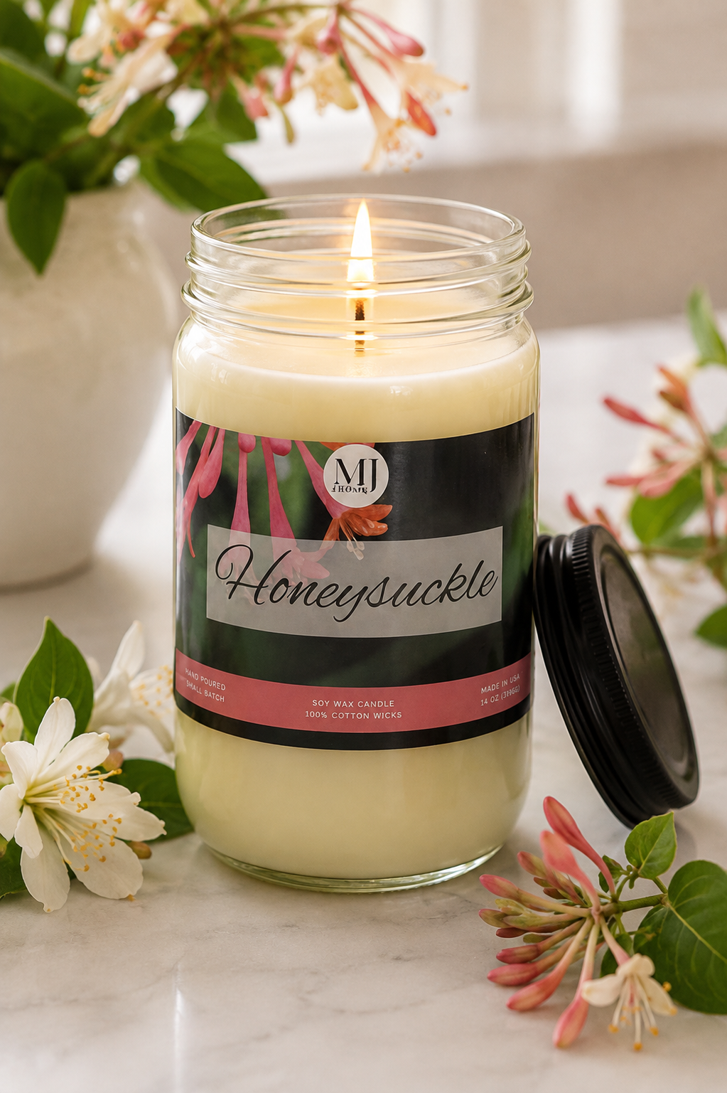 Honeysuckle | Mason Jar Candle