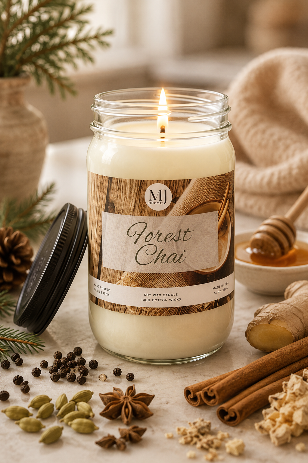 Forest Chai | Mason Jar Candle