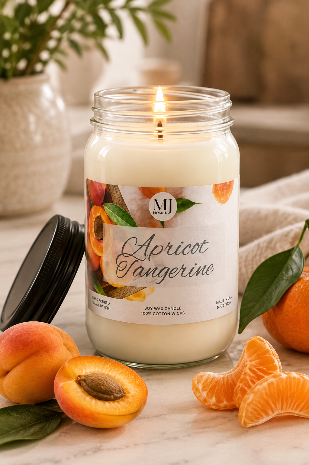 Apricot Tangerine | Mason Jar Candle