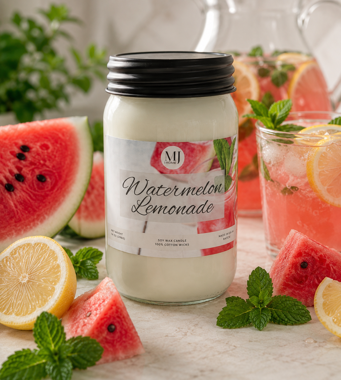 Watermelon Lemonade | Mason Jar Candle
