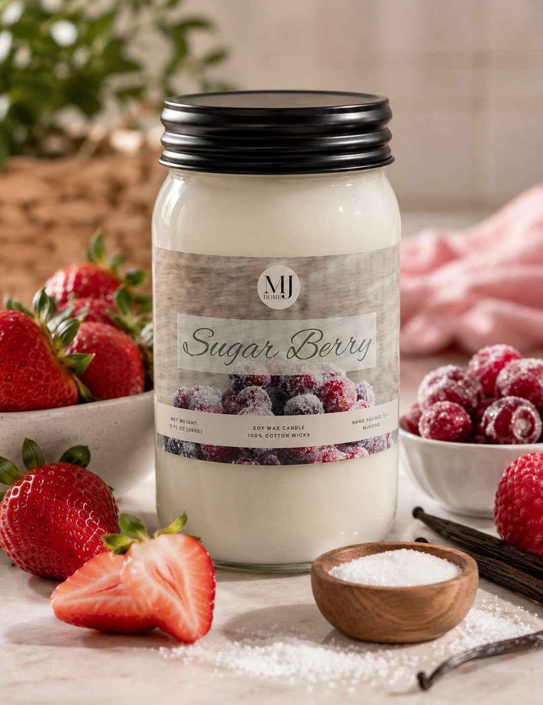 Sugar Berry | Mason Jar Candle