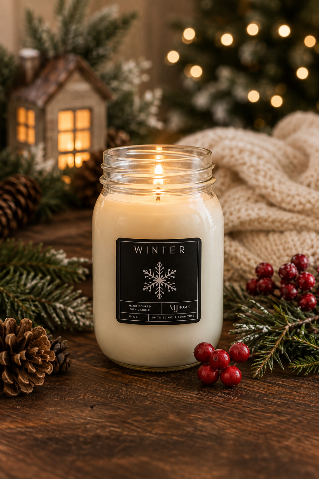 Winter | Mason Jar Candle