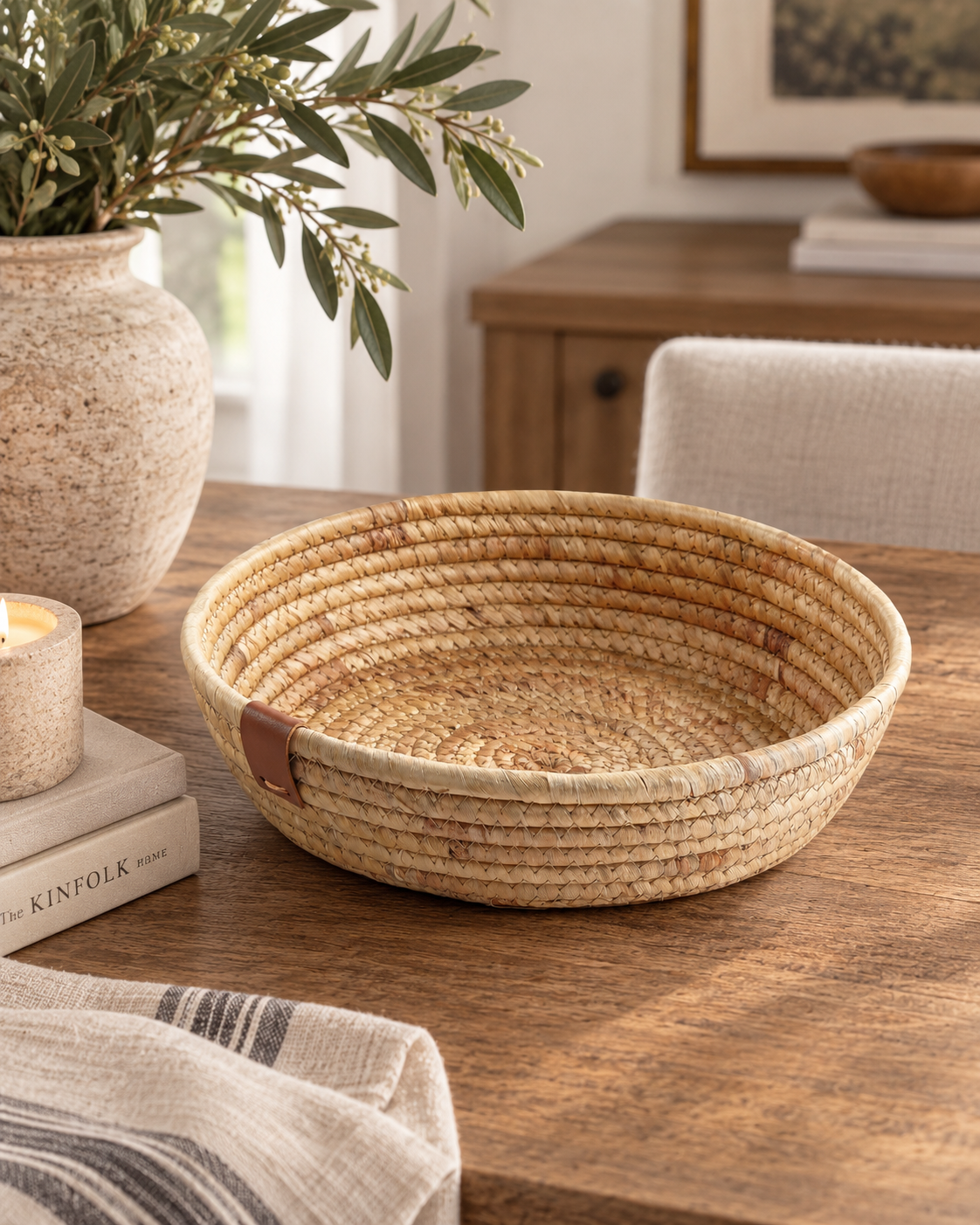Hand-Woven Seagrass Basket