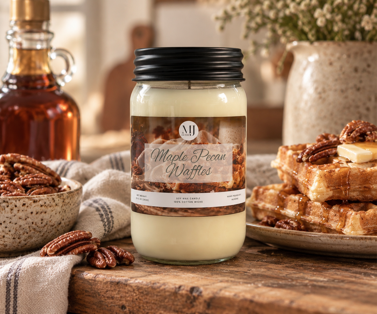 Maple Pecan Waffles | Mason Jar Candle