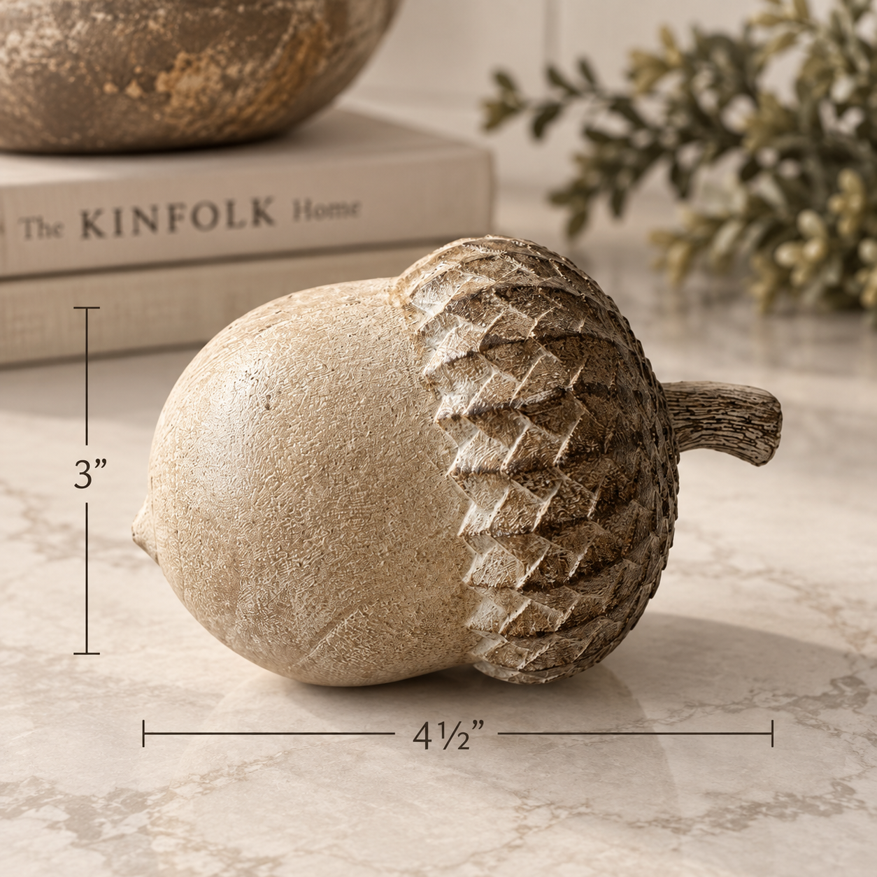 Weathered Ivory Acorn