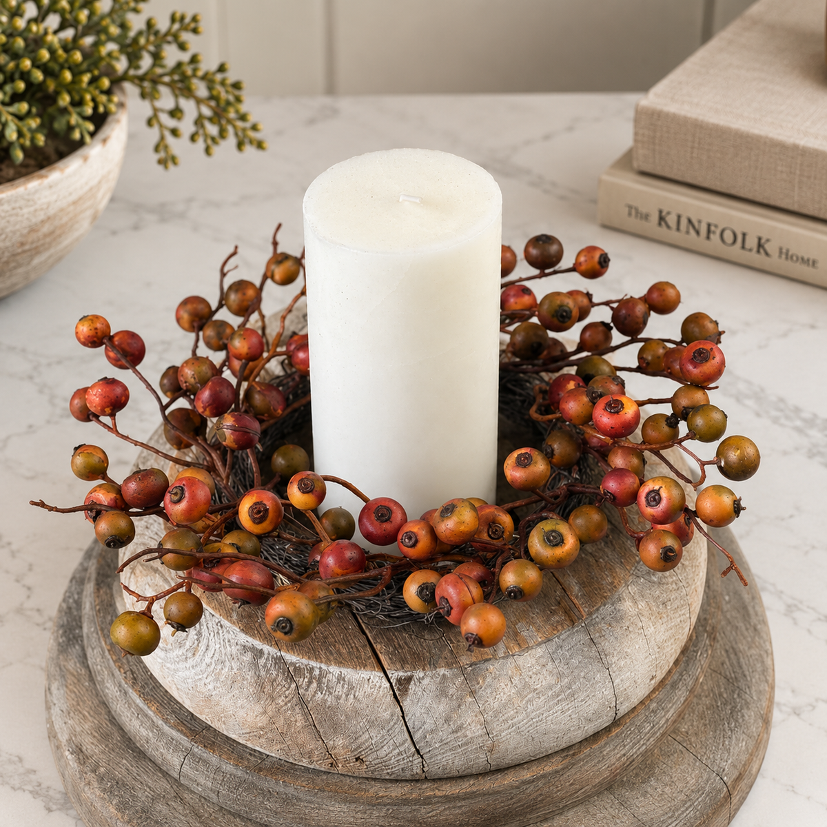Harvest Berry Candle Ring