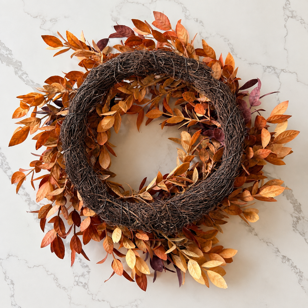 Ombre Leaf Candle Ring