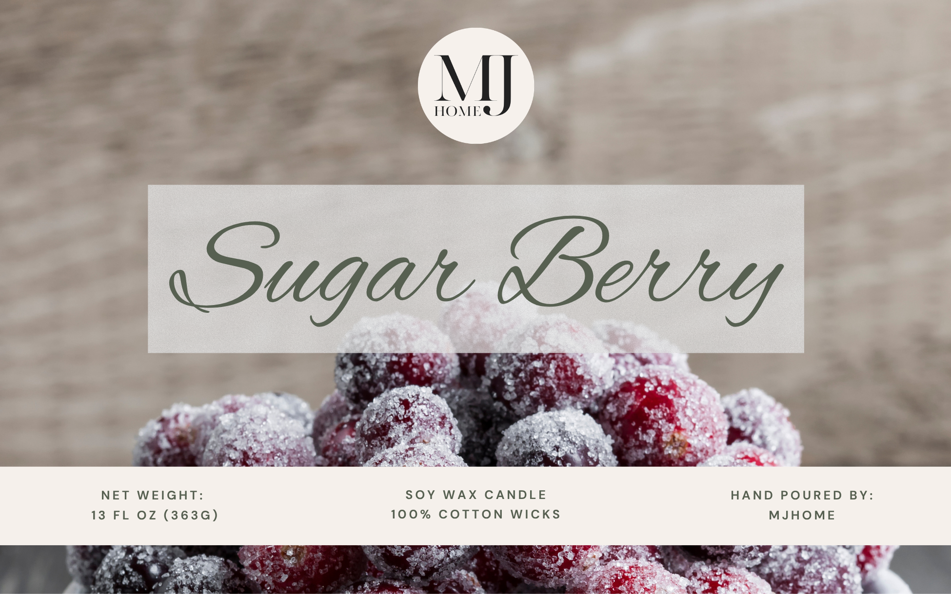 Sugar Berry | Mason Jar Soy Candle