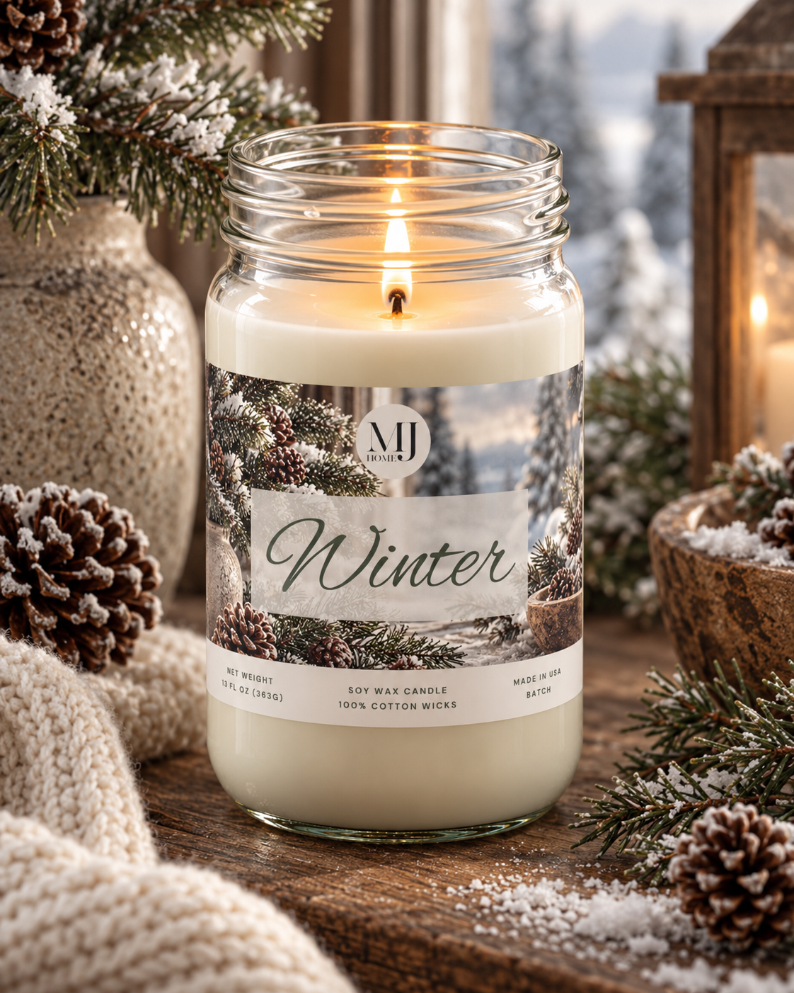 Winter | Mason Jar Candle