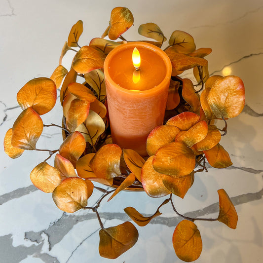 Mustard Eucalyptus Candle Ring