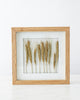 Wood Framed Dried Wheat Wall Decor