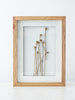 Wood Framed Dried Babies Breath Wall Decor