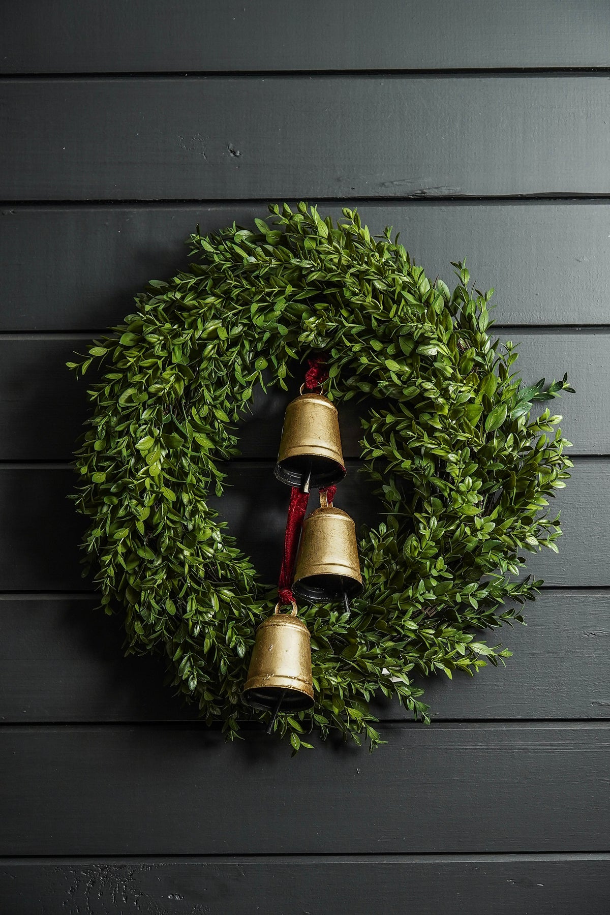 Burgundy Velvet Gold Bell Hanger