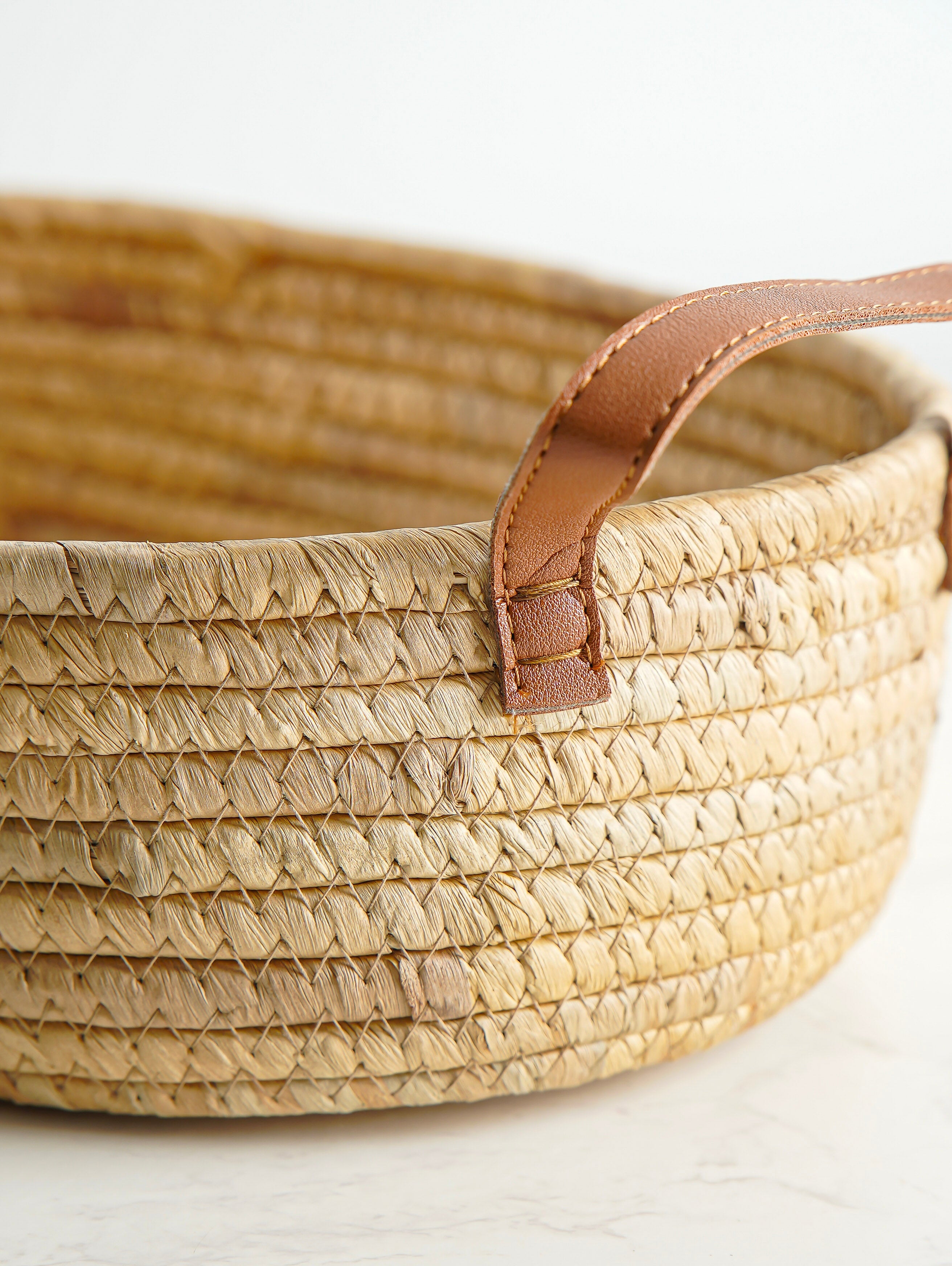 Oval Hand-Woven Seagrass Basket