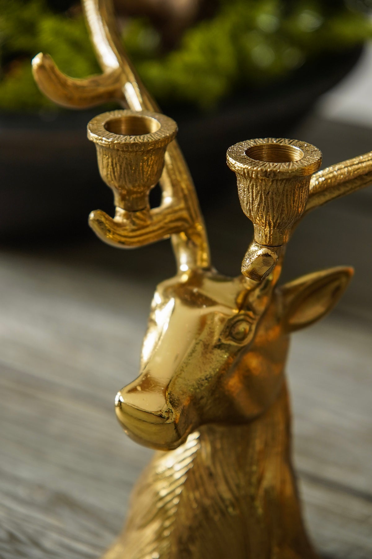 Gold Deer Candelabra
