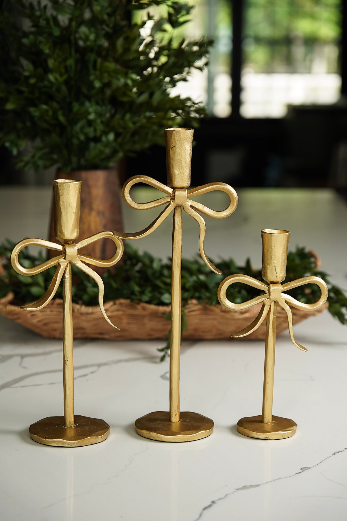 Evergreen & Gold Styled Look