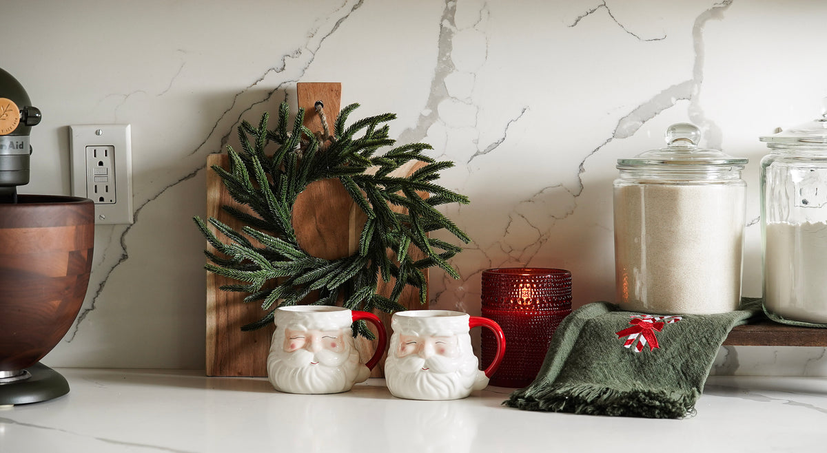 Red Hobnail Flameless Pillar Candle