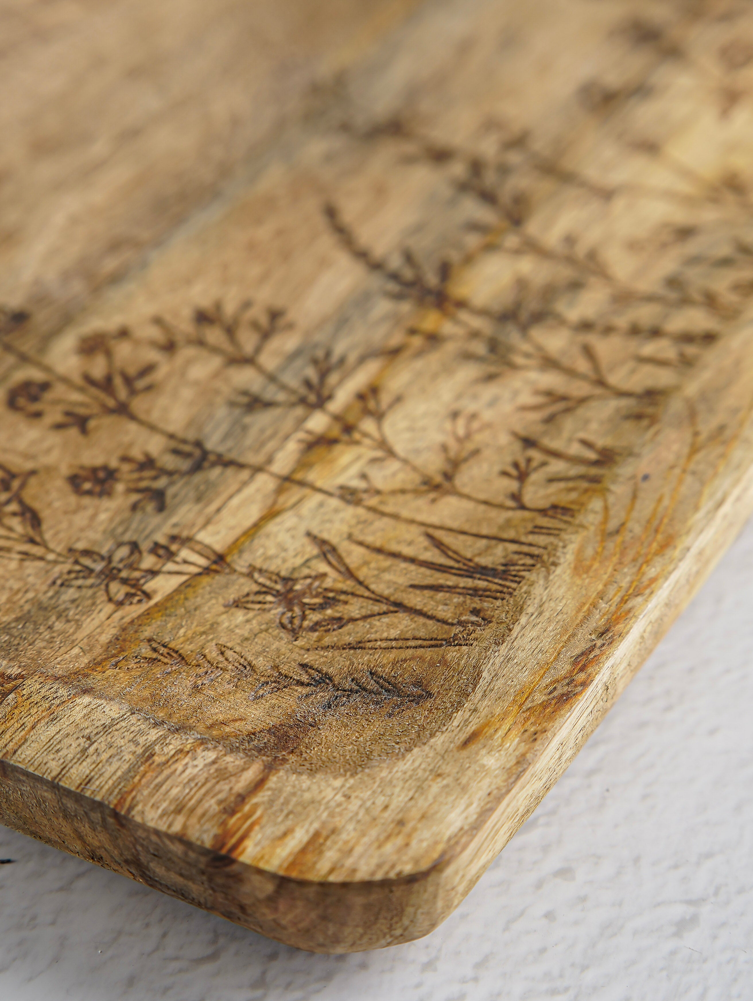 Laser Etched Botanical Tray