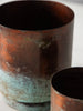 Copper Patina Planter Set