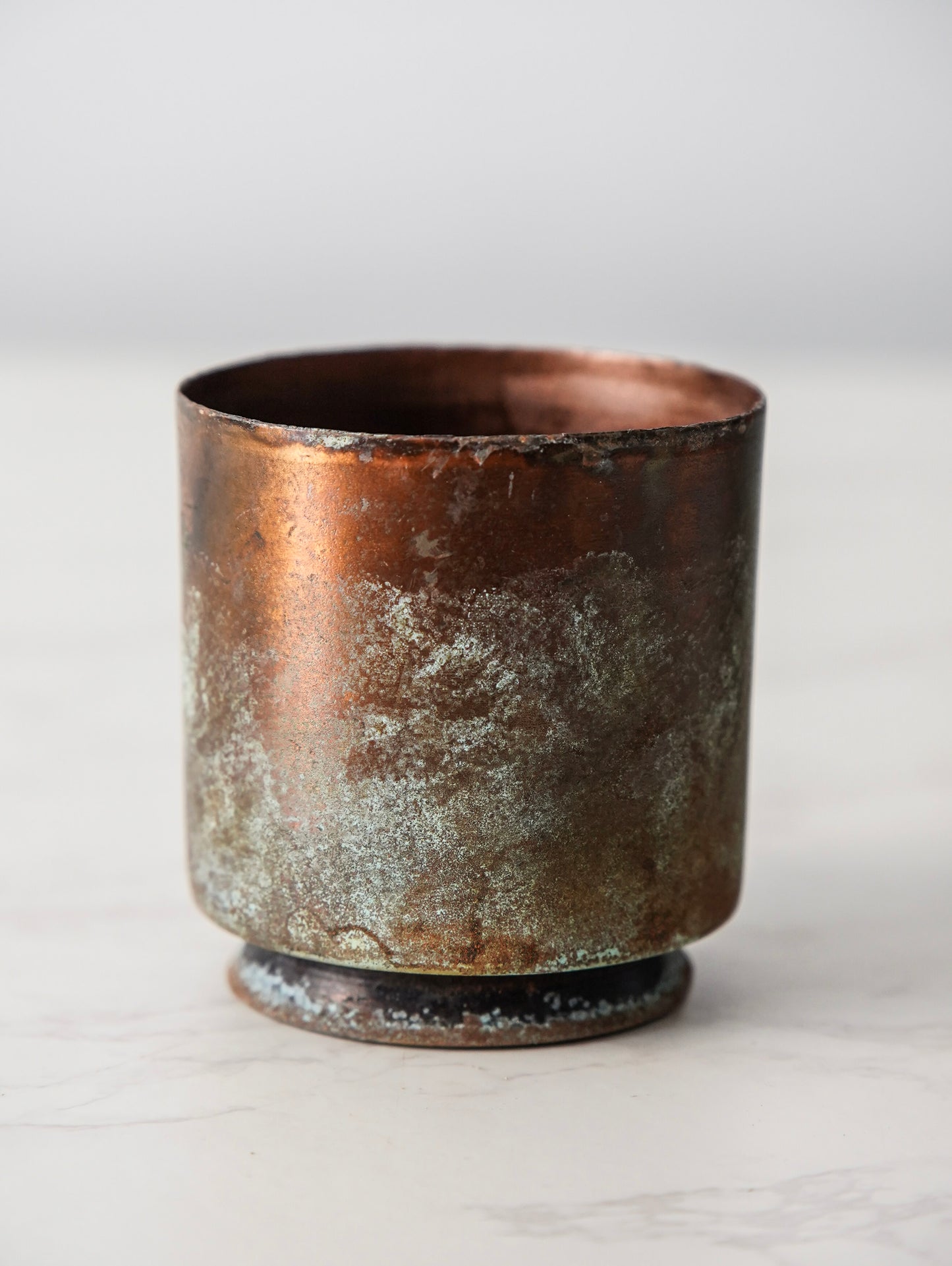 Copper Patina Planter Set