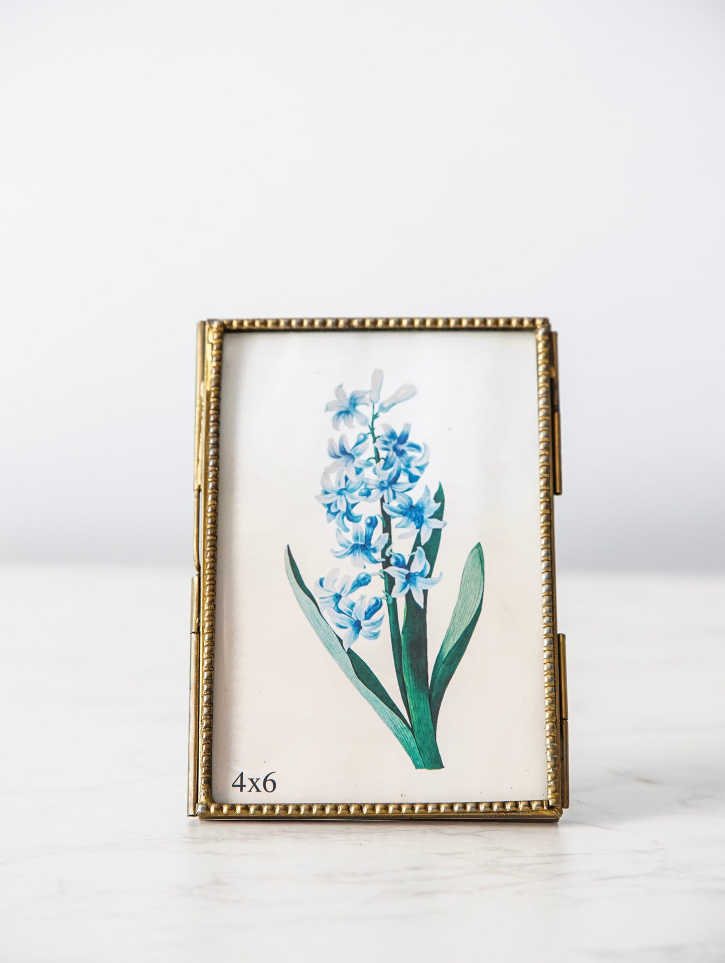 Antique Brass Standing Frame