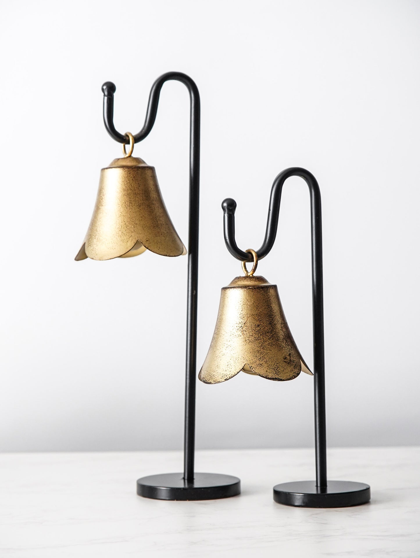 Fluted Bell on Stand Set