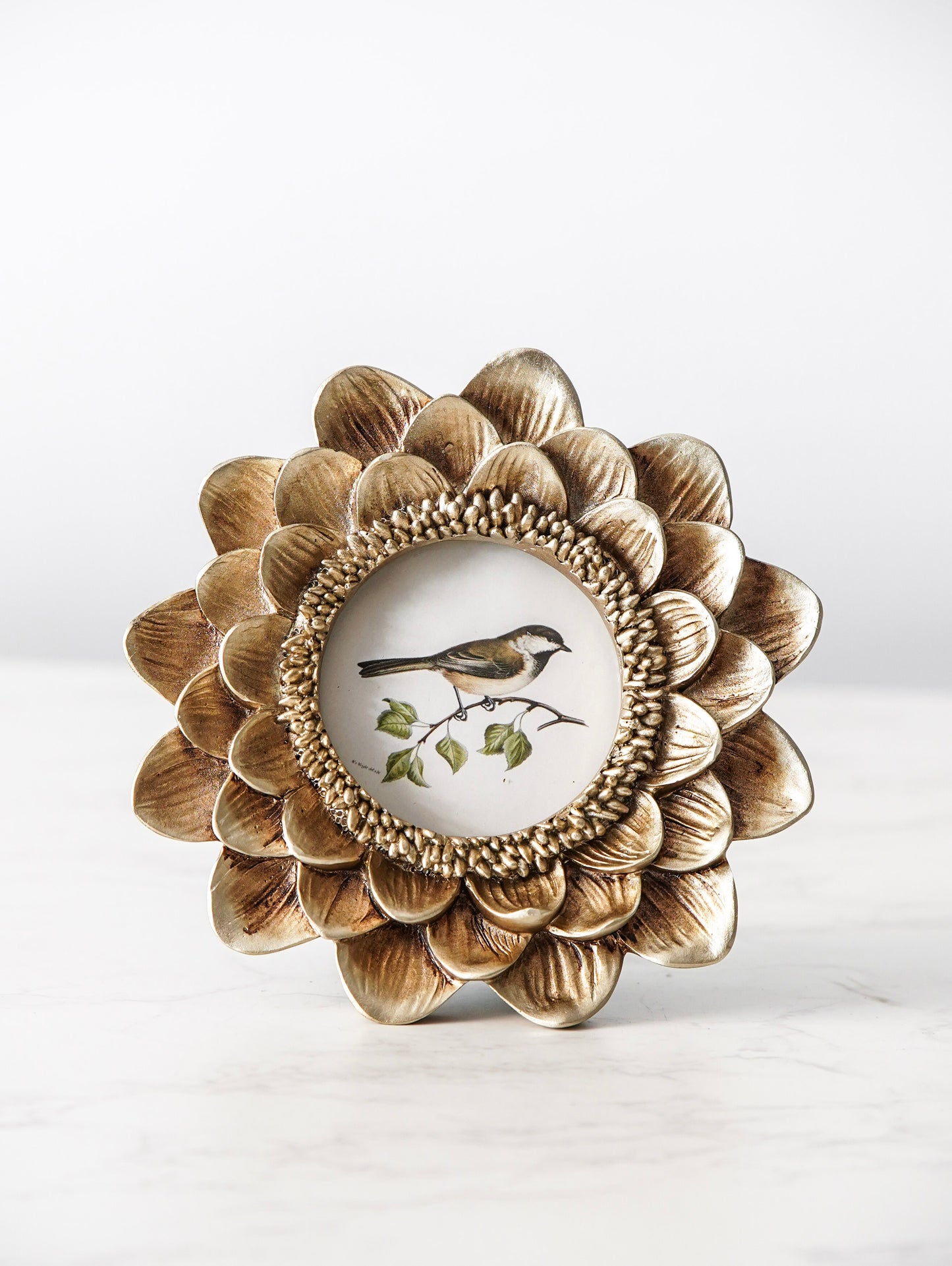 Gold Flower Edge Frame