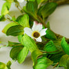 White Dogwood Floral Candle Ring