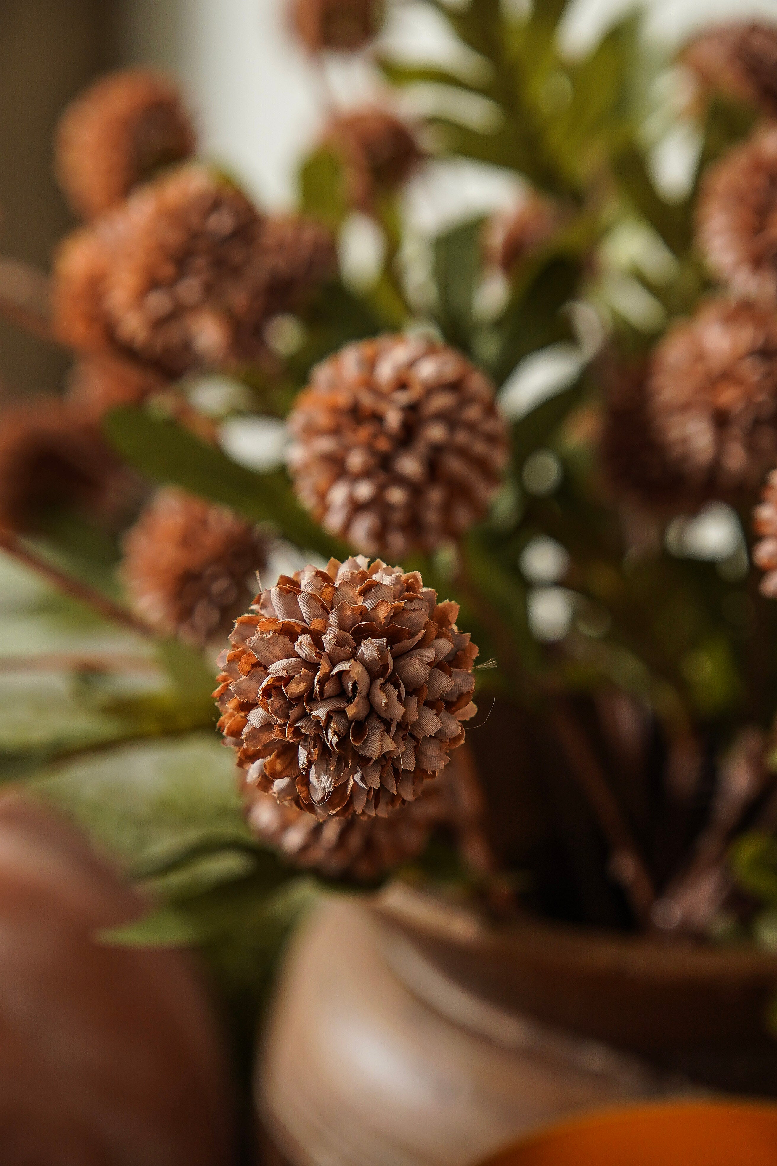 Taupe Fall Thistle Stem Bunch