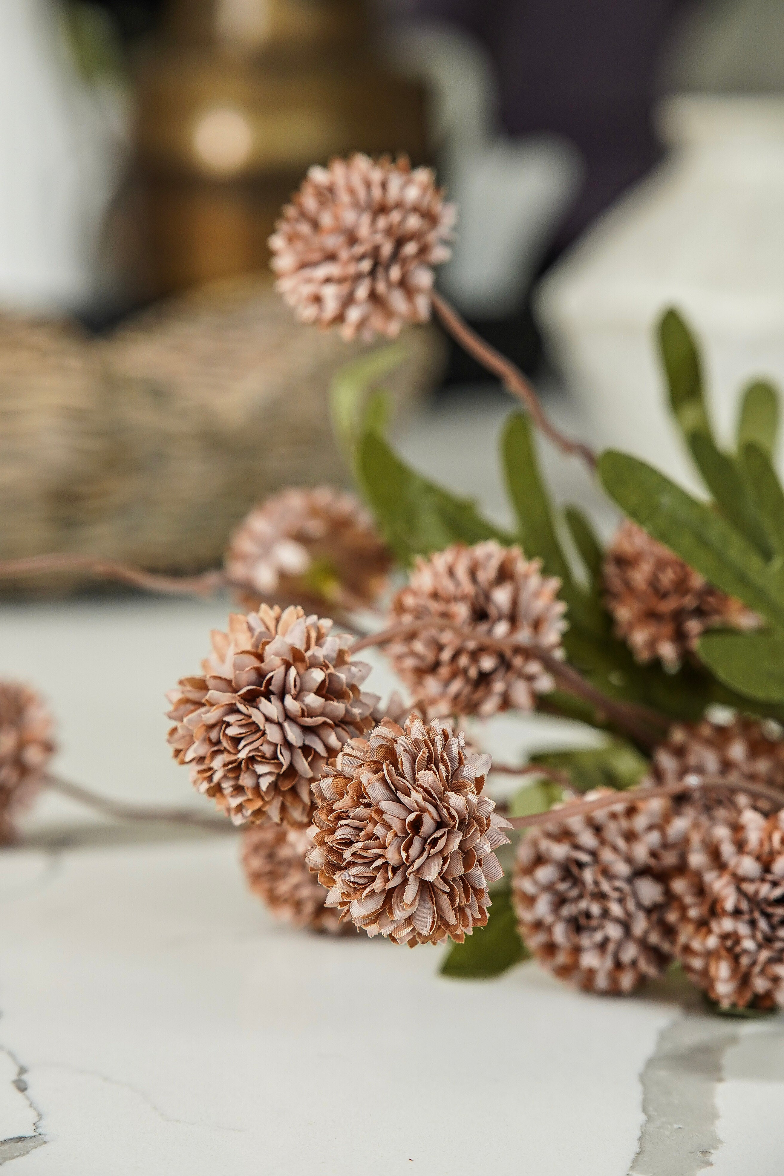 Taupe Fall Thistle Stem Bunch