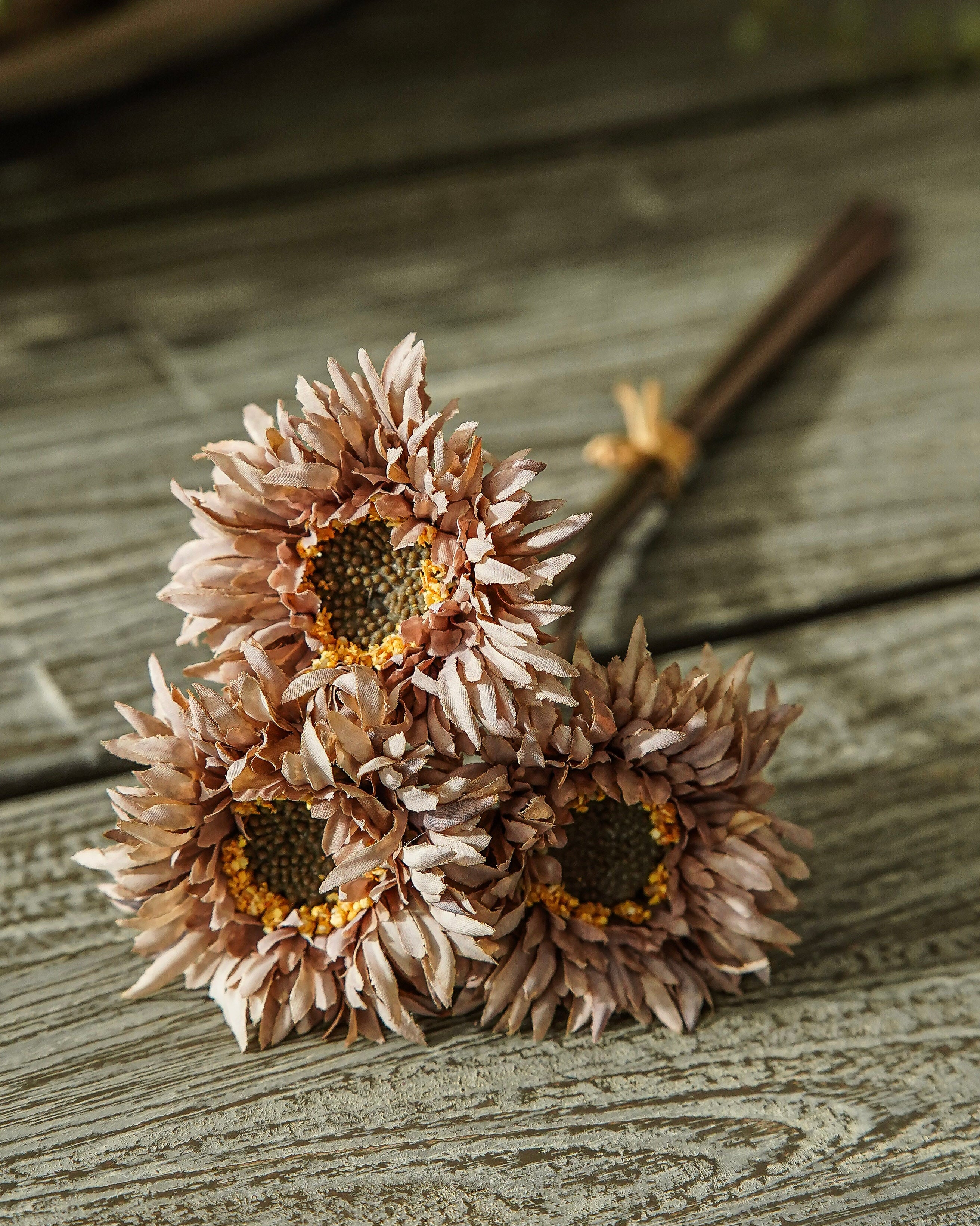 Muted Mauve Fall Daisy Bunch