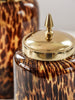 Amber Tortoise Glass Canister
