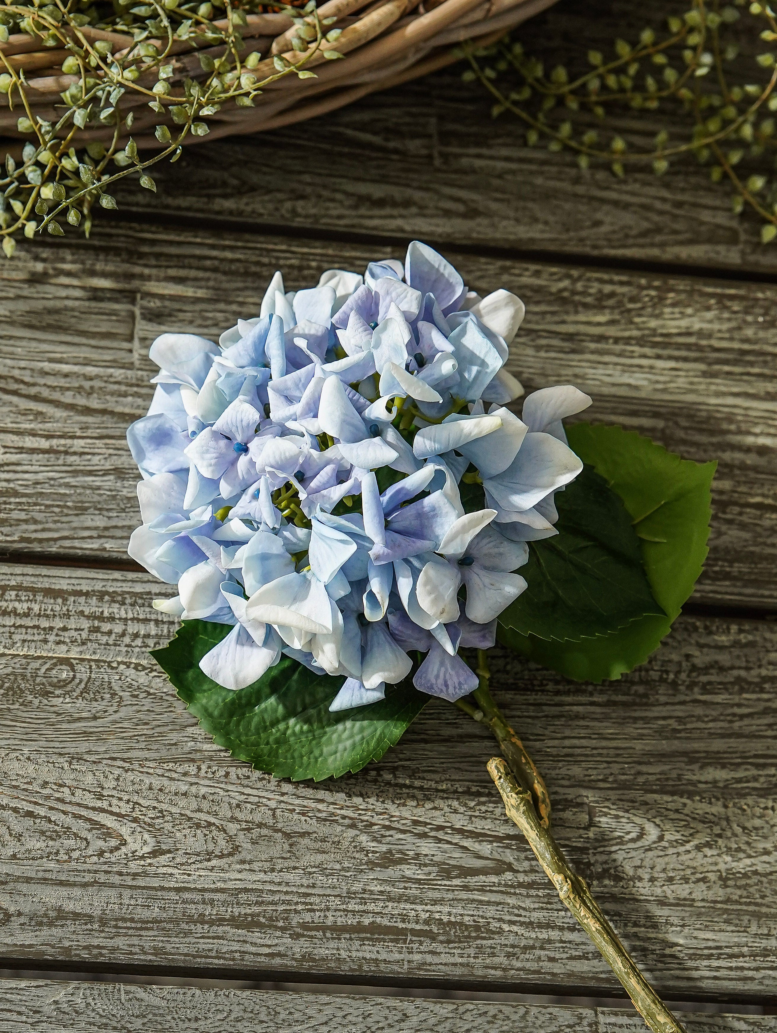 Grand Real Touch Hydrangea Branch