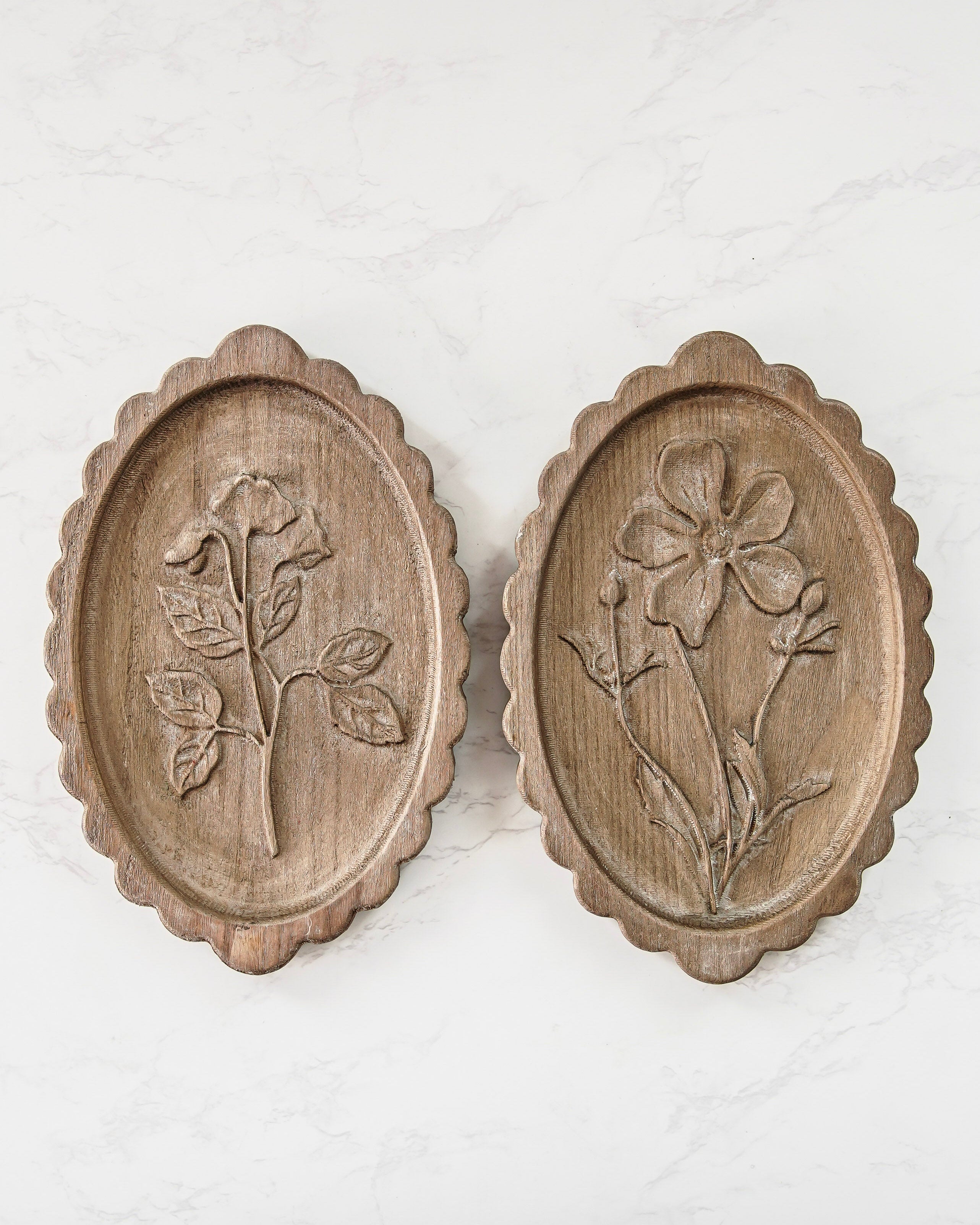 Scalloped Botanical Wall Accent | COMING SOON
