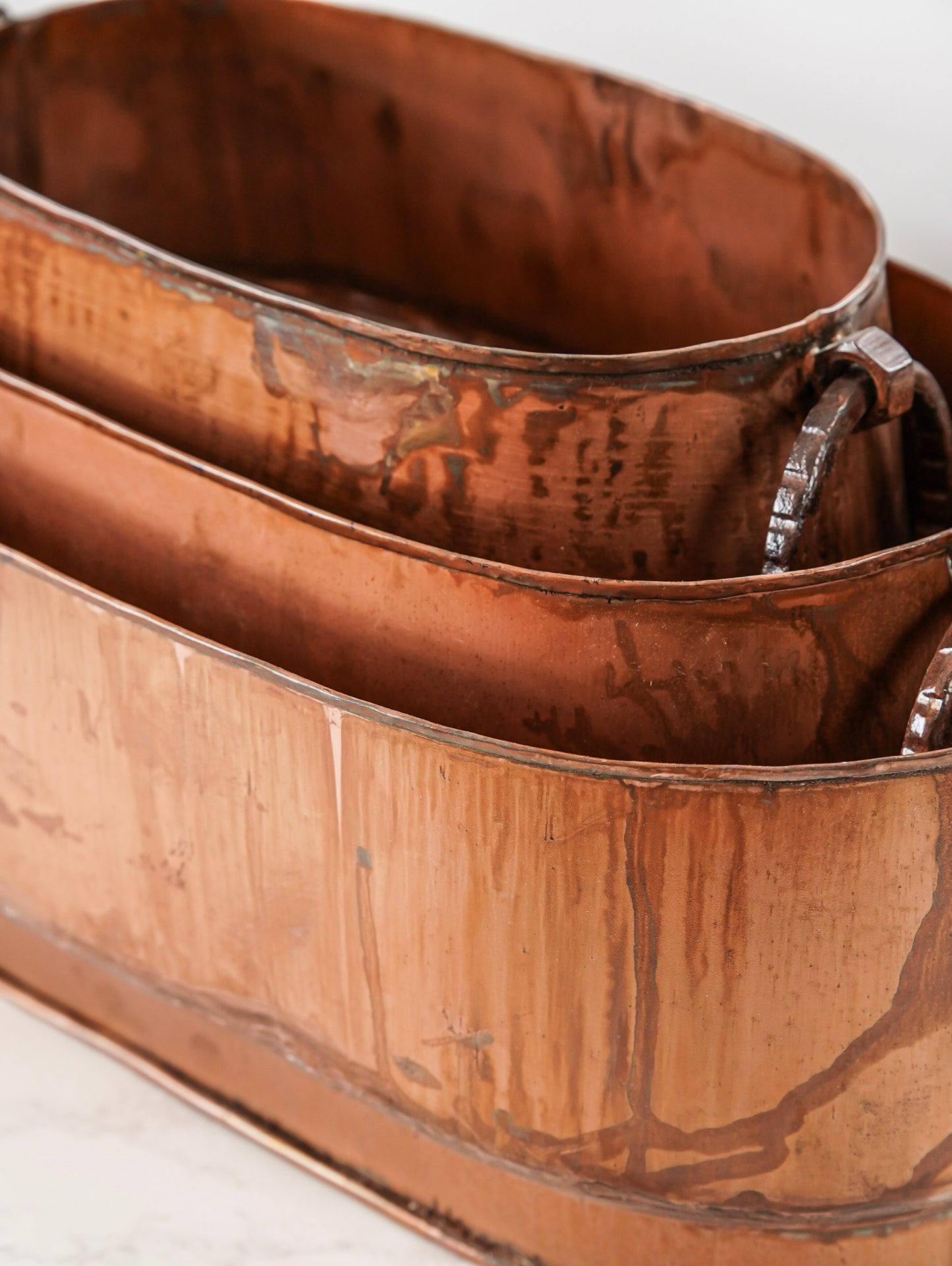 Hand-Finished Copper Garden Vessels