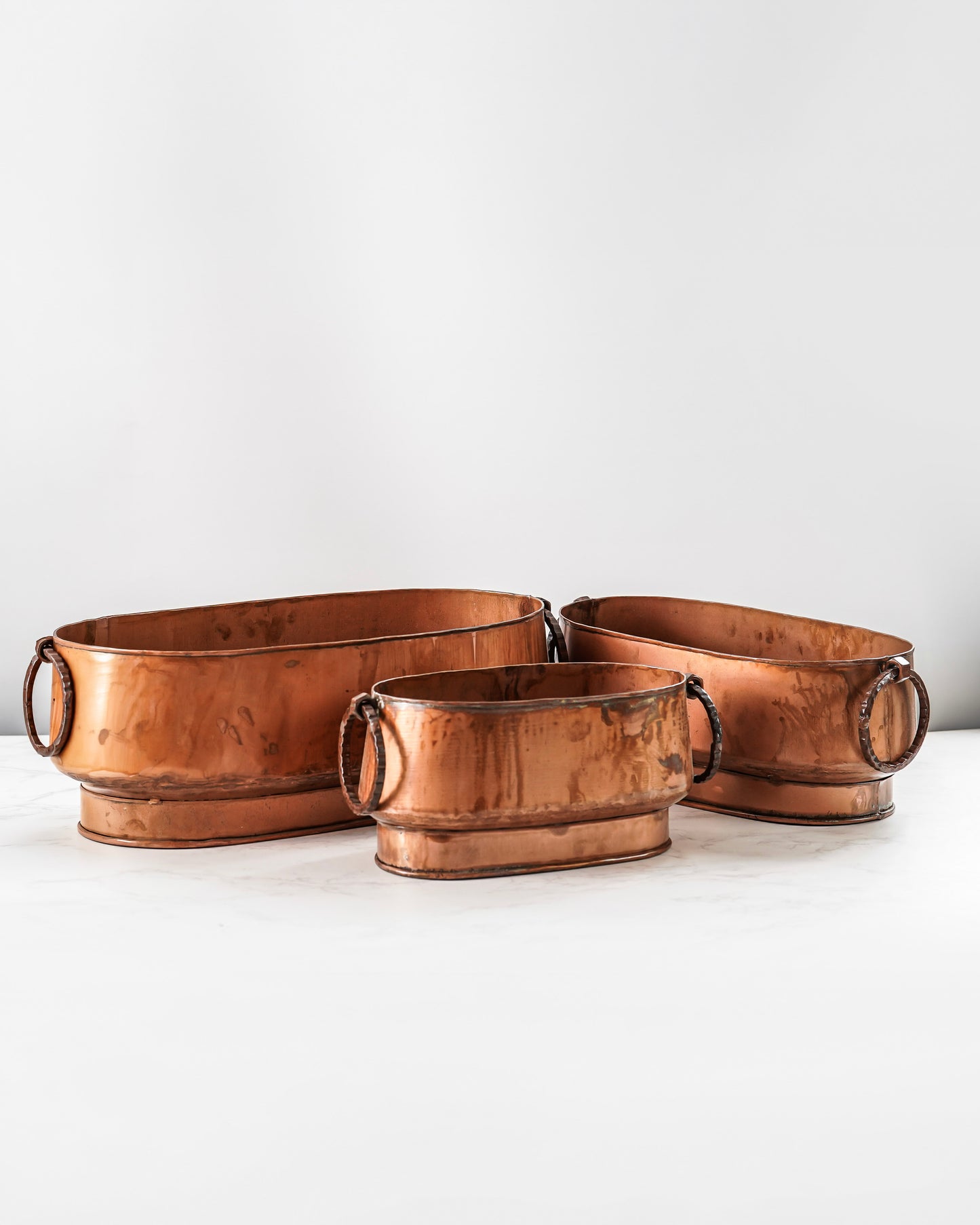 Hand-Finished Copper Garden Vessels