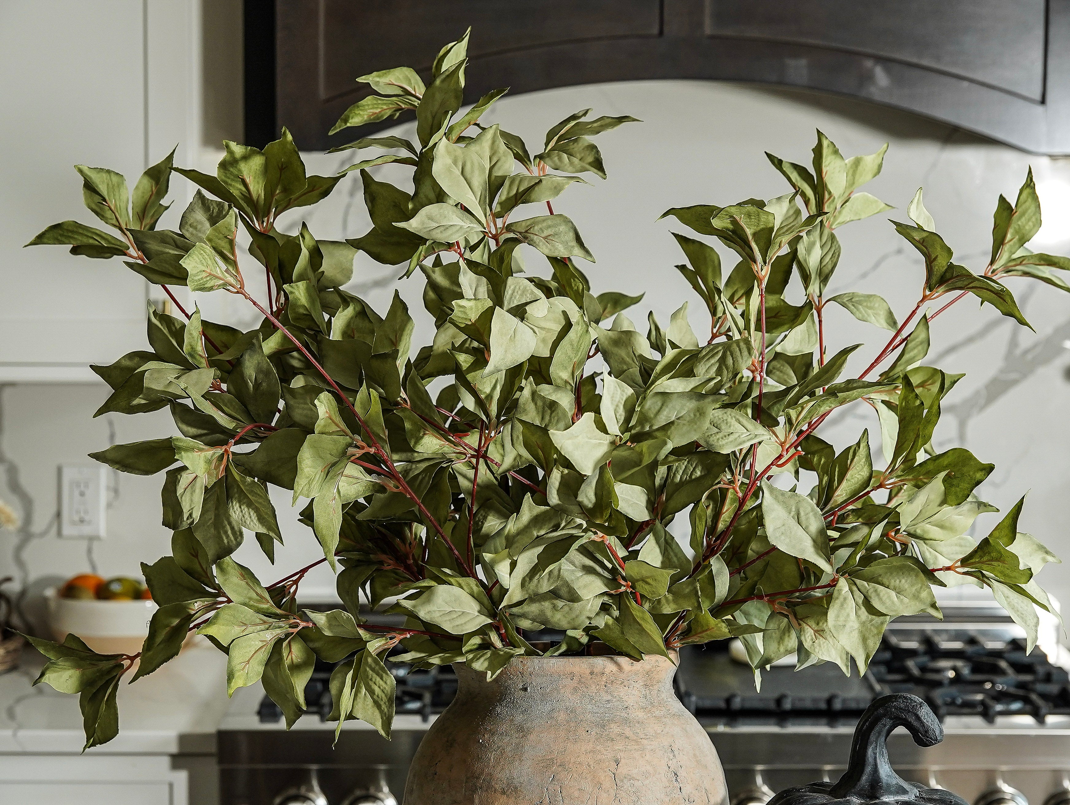 Muted Sage Leafy Stem
