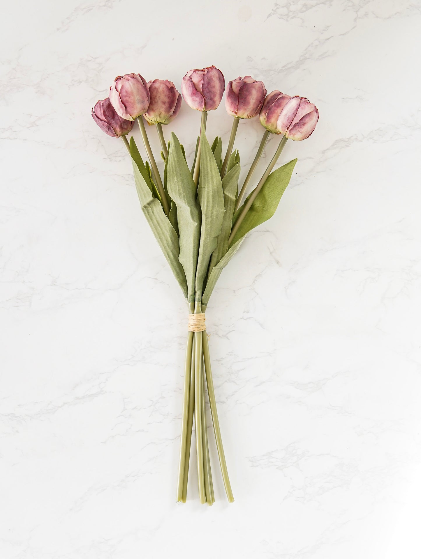 Dried-Look Mauve Tulip Bunch