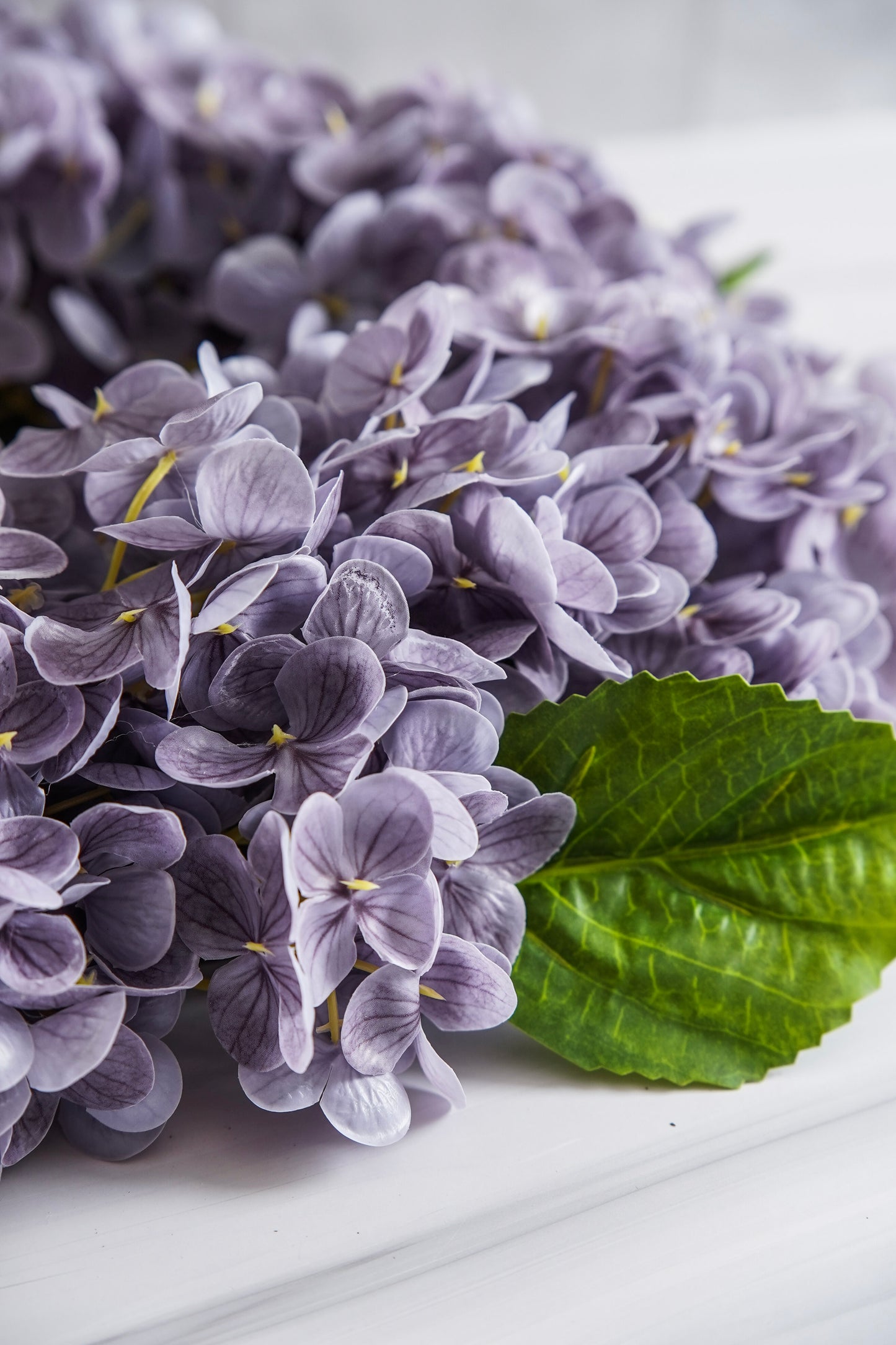 Real Touch Hydrangea Candle Ring | Lilac