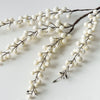 Weatherproof Icy White Berry Hanging Stem