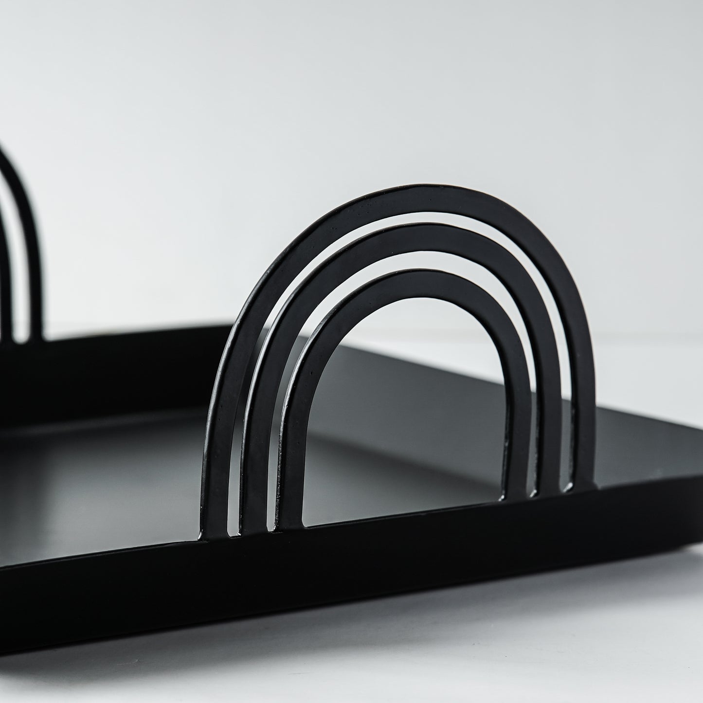Shiloh Black Iron Tray | Square