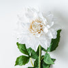 Real Touch Dahlia Stem | White