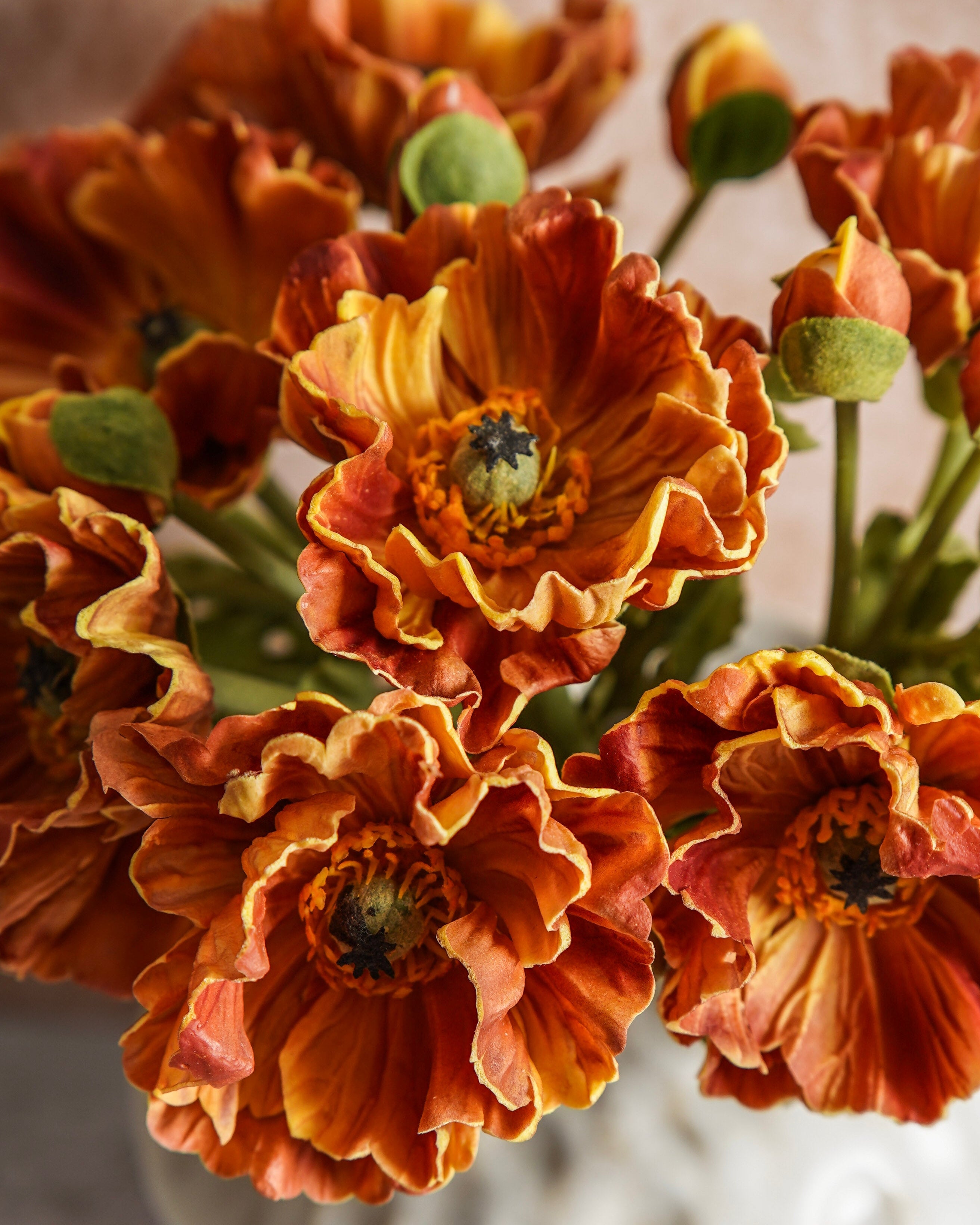 Real Touch Poppy Bundle | Burnt Orange