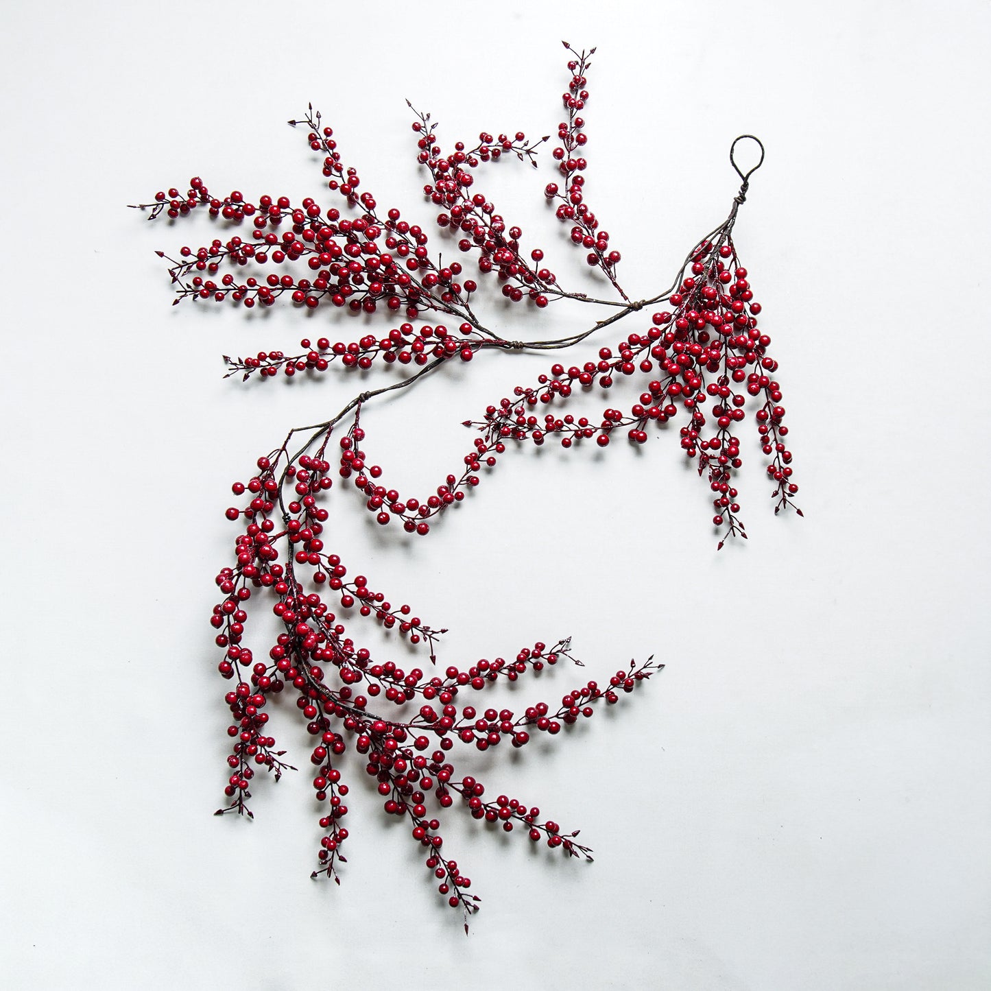 Weatherproof Icy Red Berry Garland