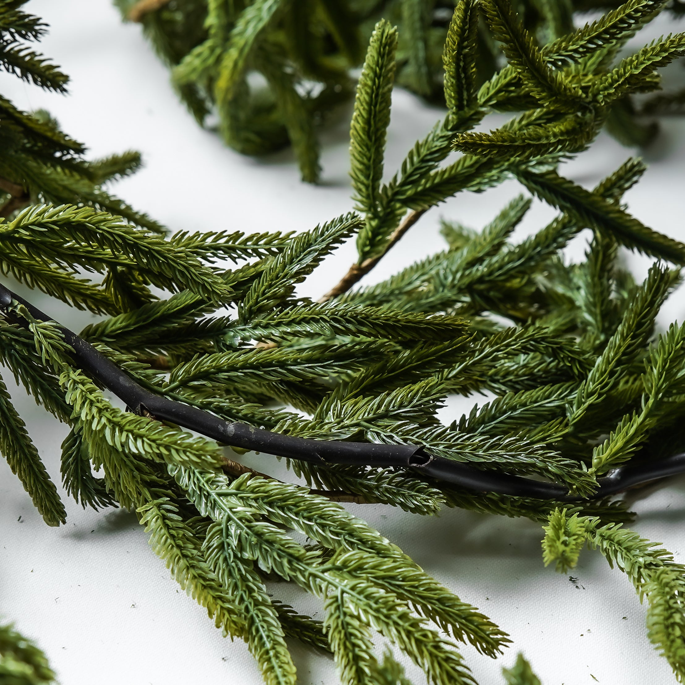Real Touch Blissful Norfolk Pine Garland | 15'